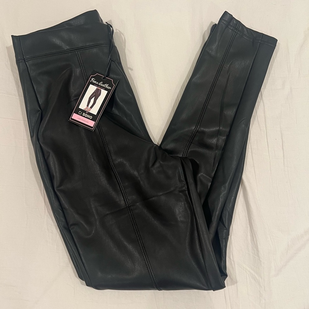 Ci Sono Faux Leather Pants